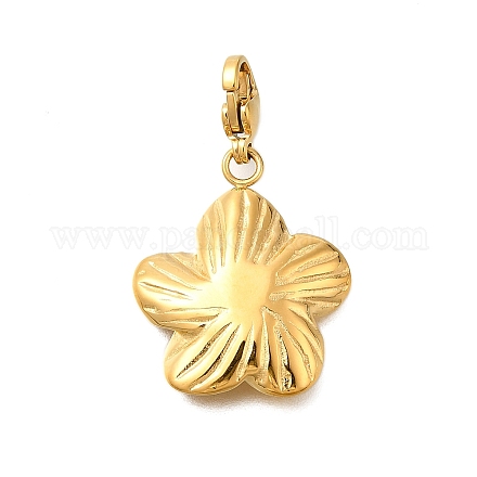 Подвесные украшения из нержавеющей стали 304 в виде цветка STAS-R159-14G-1