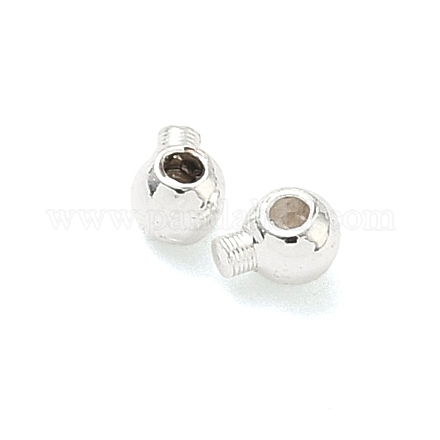 Зажимные бусины из латуни KK-H532-27S-01-1