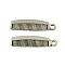 Tibetan Style Zinc Alloy Pendants, Comb, Lead Free & Cadmium Free, Antique Silver, 26x7x1.5mm, Hole: 2mm, about 416pcs/500g