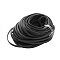 Cowhide Leather Cord, Leather Jewelry Cord, Black, 10x2.5mm