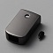 Alloy Cord Ends, Rectangle with Screw, Gunmetal, 21.5x13x6.5mm, Hole: 2mm