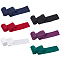 6 Rolls 6 Colors Polyester Ribbons, Raw Edges, Mixed Color, 2 inch(50mm), about 3 yards/roll, 1 roll/color