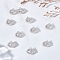 10Pcs Alloy Hollow Pendants, Bell, Silver, 22.5x22mm, Hole: 1.8mm
