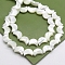 Natural White Shell Mother of Pearl Shell Beads, Moon, Seashell Color, 8x6mm, Hole: 0.8mm, 5pcs/bag