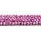 Opaque Baking Painted Glass Beads Strands, AB Color, Faceted, Bicone, Orchid, 3x2.5~2.8mm, Hole: 0.7mm, about 157~160pcs/strand, 16.38~16.54 inch(41.6~42cm)