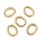 304 Stainless Steel Linking Rings, Quick Link Connectors, Twisted Oval, Golden, 9x7x1.5mm, Inner Diameter: 7x4mm