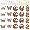 DIY Dangle Earring Kits, including Wood Pendants, Brass Earring Hooks & Jump Rings, Butterfly, 22~35x20~29.5x2.4~2.6mm, Hole: 1.5~1.6mm, 5 styles, 4pcs/style, 20pcs