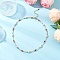 Natural Malaysia Jade Necklaces, with Shell Pearl Bead, Red, 16.89 inch(42.9cm)
