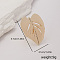 Vintage Zinc Alloy Finger Rings, for Women Party Gift, Golden, Leaf