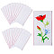 Cotton Bookmarks, Rectangle, White, 213x102x0.8mm, 20pcs/set