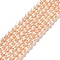Natural Cultured Freshwater Pearl Beads Strands, Rice, Grade 3A, PeachPuff, 4.5~5x3~4x3~4mm, Hole: 0.5mm, about 73~74pcs/strand, 13.90''~14.17''(35.3~36cm)