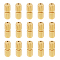 Brass Screw Clasps, Column, Golden, 10x4mm, 100pcs/box