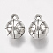 Tibetan Style Alloy Charms, Basketball, Lead Free & Cadmium Free, Antique Silver, 14x11mm, Hole: 2mm, about 110pcs/500g
