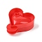 Halloween Theme ABS Plastic Classic Mini Press Apple Pie Molds, Baking Tools, Heart, 121x100.5x40mm