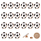 24Pcs Alloy Brooches, Enamel Pins, for Backpack Cloth, Football, 25x2mm