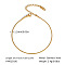 1.2MM 304 Stainless Steel Round Snake Chain Anklets for Women, Real 18K Gold Plated, 7-5/8 inch(195mm)