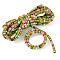 5M Ethnic Style Elastic Wrapped Core Cord, for Gift Wrapping Making, Round, Yellow Green, 5mm, about 5.47 Yards(5m)/Set
