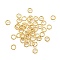 Brass Rings, Long-Lasting Plated, Nickel Free, Textured, Real 18K Gold Plated, 6x1.5mm, Inner Diameter: 4.5mm