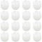 16Pcs Glass Beads, Convallaria Majalis, White, 8.5~9x8.5mm, Hole: 2mm
