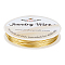 30M Brass Wire, Round, Real 14K Gold Plated, 0.8mm, 20 Gauge, about 98.43 Feet(30m)/Set