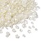 Pearlized ABS Plastic Beads, Flower, White, 5.5~10.5x5~10x2~4.5mm, Hole: 1.2~1.4mm