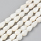 Natural Freshwater Shell Beads Strands, Teardrop, Seashell Color, 7~8x5mm, Hole: 0.8mm, about 52pcs/Strand, 14.96 inch(38cm)