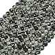 Природные снежинка обсидиан бисер нитей G-C116-A78-02-2