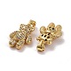 Латунные микропаве прозрачные подвески с фианитом KK-K258-15G-RS-2
