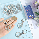 Железные застежки-брелки DIY-SC0027-06-3