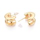 Латунь серьги EJEW-T048-15G-3