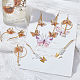 Наборы для самостоятельного изготовления сережек в виде бабочек DIY-SC0001-97G-5