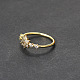 Кольца из латуни с микропаве FS-WGF1294-04-4