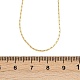 0.8 мм латунная цепочка «бостон» регулируемые слайдеры ожерелья NJEW-M108-28G-01-3