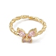 Кольца-манжеты из латуни с кубическим цирконием для женщин RJEW-M145-22G-A-2