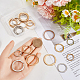 30 шт. 6 стиля железных разъемных колец&nbsp;IFIN-SP0001-20B-3