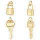 24шт 2 стиля латунные подвески KK-WR0001-49-1