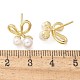Латунь серьги EJEW-F359-05G-3
