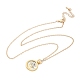 Латунные ожерелья с подвесками таро «Двенадцать созвездий» NJEW-Q006-01L-G-2