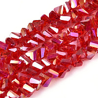 Гальванизируйте прозрачное стекло бисер нитей&nbsp;GLAA-N021-4mm-08