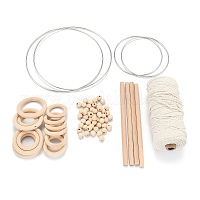 Наборы для изготовления сеток/паутины своими руками с перьями&nbsp;DIY-PH0002-12