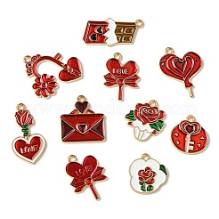 45 шт. 9 стиля подвески из сплава и эмали на тему Дня святого Валентина&nbsp;FIND-CJ0003-80