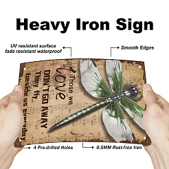 Старинный металлический оловянный знак AJEW-WH0189-132