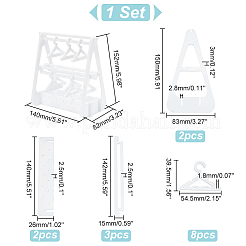 Непрозрачная акриловая вешалка для серег&nbsp;EDIS-HY0001-04B