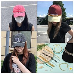 7 комплект цепей из латуни и нержавеющей стали 304 и сплава&nbsp;HJEW-SW00142