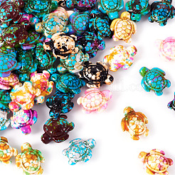 60 шт. 15 вида синтетических бирюзовых бусин&nbsp;G-TA0002-19