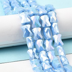 Нити стеклянных бусин ab цветной пластины&nbsp;EGLA-P051-06A-B06