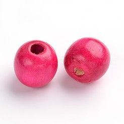 Крашеные натуральные деревянные бусины&nbsp;TB095Y-2