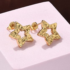 Серьги-гвоздики из нержавеющей стали 304&nbsp;EJEW-L296-043G