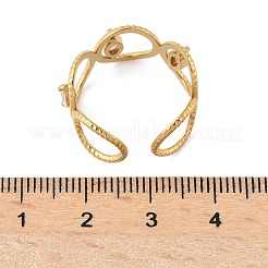 Кольца из нержавеющей стали 304 с микропаве из кубического циркония&nbsp;RJEW-D310-03G