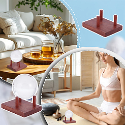 2 коробка держатель для дисплея из необработанного минерального сырья из сосны&nbsp;ODIS-UN0001-14B